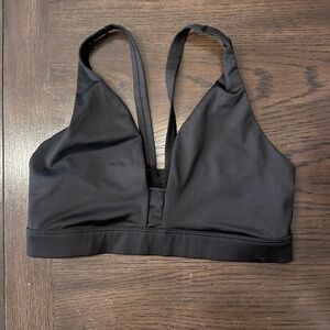 Victoria's Secret Deep V Black Sports Bra